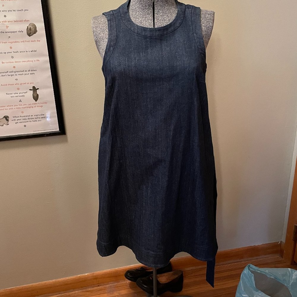 Kate Spade Broome Street Denim Stretch Dress/Jumper Mint Cond. Sz S Super Cute - Picture 3 of 9